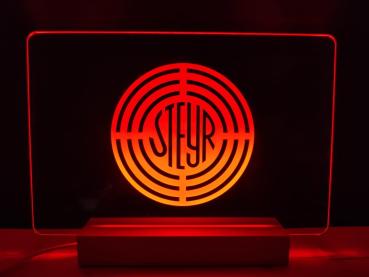 Steyr Logo altes Design LED Schild